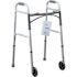 Medacure Adult 2 Button Folding Walker With 5" Wheels