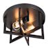 Afx Rivers 14 In. Medium Base Ceiling Flush Mount In Black 120v