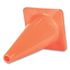 Champion Sports Hi-Visibility Vinyl Cones, 18" Tall, Fluorescent Orange