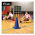 Champion Sports Hi-Visibility Vinyl Cones, 18" Tall, Fluorescent Orange