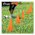 Champion Sports Hi-Visibility Vinyl Cones, 18" Tall, Fluorescent Orange