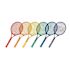 Champion Sports Plastic Tennis Racket Set, Six 21" Rackets, Package Of 6