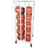 Champion Sports Deluxe Vertical Ball Cage, Metal, 20"X20"X48", White