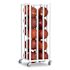 Champion Sports Deluxe Vertical Ball Cage, Metal, 20"X20"X48", White