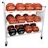 Champion Sports Double Wide Cart, Fits Approximately 24 Balls, Metal, 20x42x44