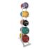 Champion Sports Double Medicine Ball Tree, 12" X 23" X 51", White