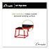 Champion Sports Plyo Box, 15" X 15", Plywood/Rubber/Steel, Red/Black