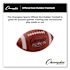Champion Sports Rubber Sports Ball, Football, Intermediate/Youth Size, Brown