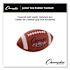Champion Sports Rubber Sports Ball, Football, Junior Size, Brown
