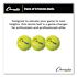 Champion Sports Tennis Balls, 2.5" Diameter, Yellow, Package Of 3
