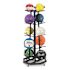 Champion Sports Deluxe Five-Row Mobile Medicine Ball Rack, Metal, 198lb Cap