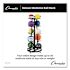 Champion Sports Deluxe Five-Row Mobile Medicine Ball Rack, Metal, 198lb Cap