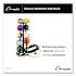 Champion Sports Deluxe Five-Row Mobile Medicine Ball Rack, Metal, 198lb Cap