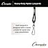 Champion Sports Lanyard, Metal J-Hook Fastener, 20" Long, Black, Package Of 12