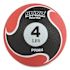 Champion Sports Rhino Elite Medicine Ball, 4 Lb, Red