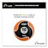 Champion Sports Rhino Elite Medicine Ball, 10 Lb, Orange
