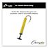 Champion Sports Standard Hand Pump, 12" Long, Yellow/Black