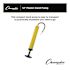 Champion Sports Standard Hand Pump, 12" Long, Yellow/Black