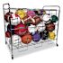 Champion Sports Portable Ball Locker, Metal, 176 Lb Cap, 24x41x36, Chrome