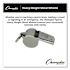 Champion Sports Whistle, Heavy Weight, Metal, Silver, Dozen
