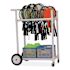 Champion Sports All-Terrain ABS Racket Cart, 20" Wide X 33" Long, White