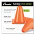 Champion Sports Hi-Visibility Vinyl Cones, 6" Tall, Fluorescent Orange, 9.5" X 9.5" Base