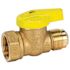 Premier 3/4 In. FIP X 3/4 In. FIP Brass Gas Ball Valve With Side Tap