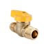 Premier 3/8 In. Flare X 1/2 In. Mip Gas Ball Valve