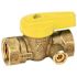 Premier 1/2 In. FIP X 1/2 In. FIP Brass Gas Ball Valve With Side Tap