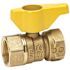 Premier 1 In. FIP X 1 In. FIP Brass Gas Ball Valve 2pcs