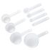 Chef Craft 8 Pc Measuring Cups & Spoons Set-Plastic White Case Of 12