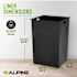 Alpine Industries All Weather Outdoor Trash Can Receptacle With Door And Panels