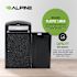 Alpine Industries All Weather Outdoor Trash Can Receptacle With Door And Panels