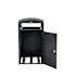 Alpine Industries All Weather Outdoor Trash Can Receptacle With Door And Panels
