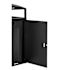 Alpine Industries All Weather Outdoor Trash Can Receptacle With Door And Panels