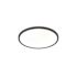 Afx Seasons Edge 16" Round LED Flush Mount Fixture 27/30/35/40/50k Black