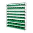 Quantum Storage Systems Wire Shelving Green Bin 72 X 12 X 86 Grey Epoxy Finish