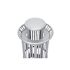 Alpine Industries 36 Gallon Outdoor Silver Trash Can Receptacle Bin With Lid