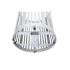 Alpine Industries 36 Gallon Outdoor Silver Trash Can Receptacle Bin With Lid
