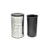 Alpine Industries 26 Gallon  Stainless-Steel Round Perforated Trash Can With Lid