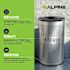 Alpine Industries 26 Gallon  Stainless-Steel Round Perforated Trash Can With Lid