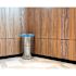 Alpine Industries 26 Gallon  Stainless-Steel Round Perforated Bin With Lid
