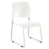 National Public Seating 8800 Series Cafetorium Plastic Stack Chair, White