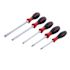 Hiwa 5 Piece Softfinish Xheavy Duty Slotted And Phillips Screwdriver Set