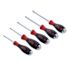 Hiwa 5 Piece Softfinish Xheavy Duty Slotted And Phillips Screwdriver Set