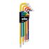 Wiha 13 Piece Ball End Color Coded Hex L-Key Set - Inch