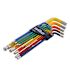 Wiha 13 Piece Ball End Color Coded Hex L-Key Set - Inch
