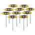 Wiha 10 Piece Softgrip Dual Drive Hex SAE T-Handle Set