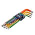 Wiha 9 Piece Ball End Color Coded Hex L-Key Set - Metric