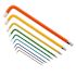 Wiha 9 Piece Ball End Color Coded Hex L-Key Set - Metric